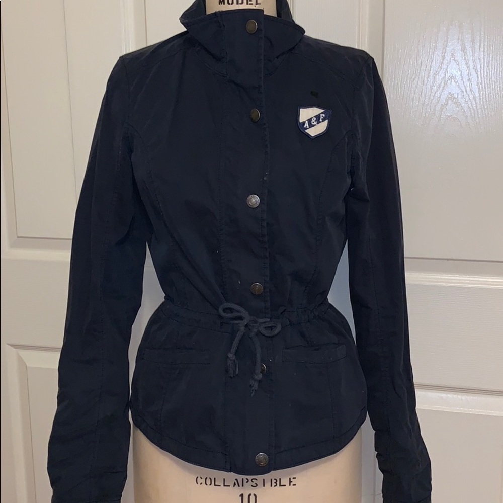 Light material navy blue jacket